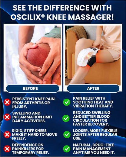 Oscilix® Knee Massager with Heat and Vibration