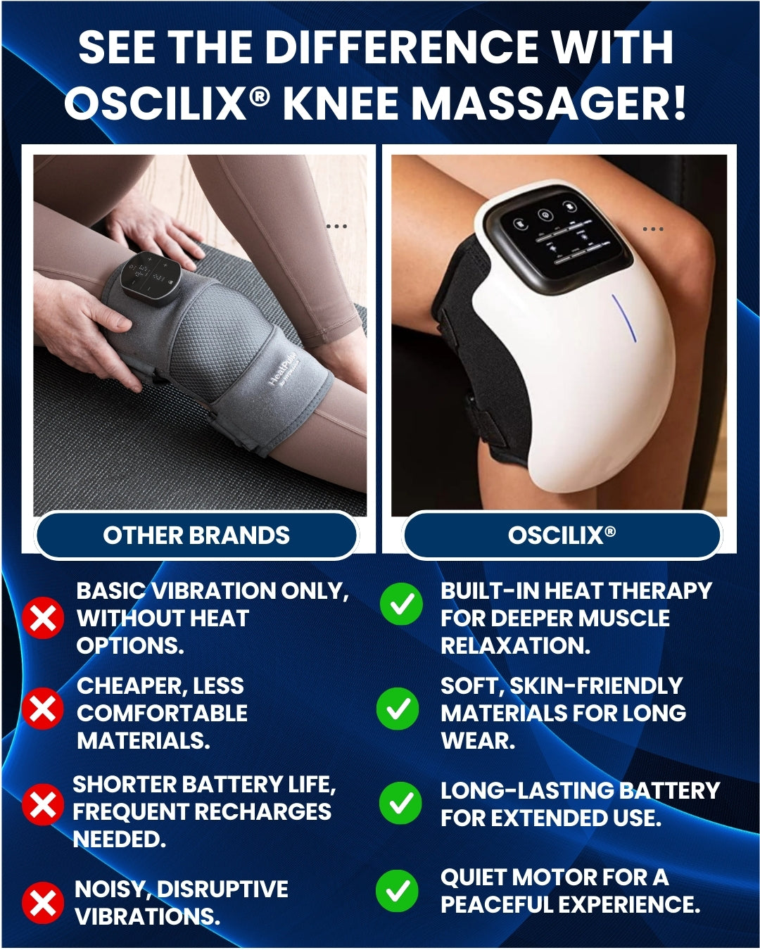 Oscilix® Knee Massager Pro v2